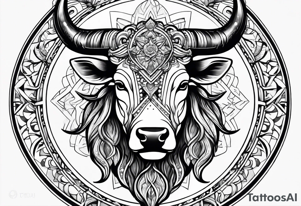Taurus sun tattoo idea