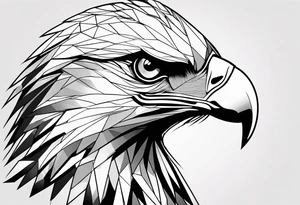 eagle, geometric, subtle, men, forearm tattoo, tattoo idea