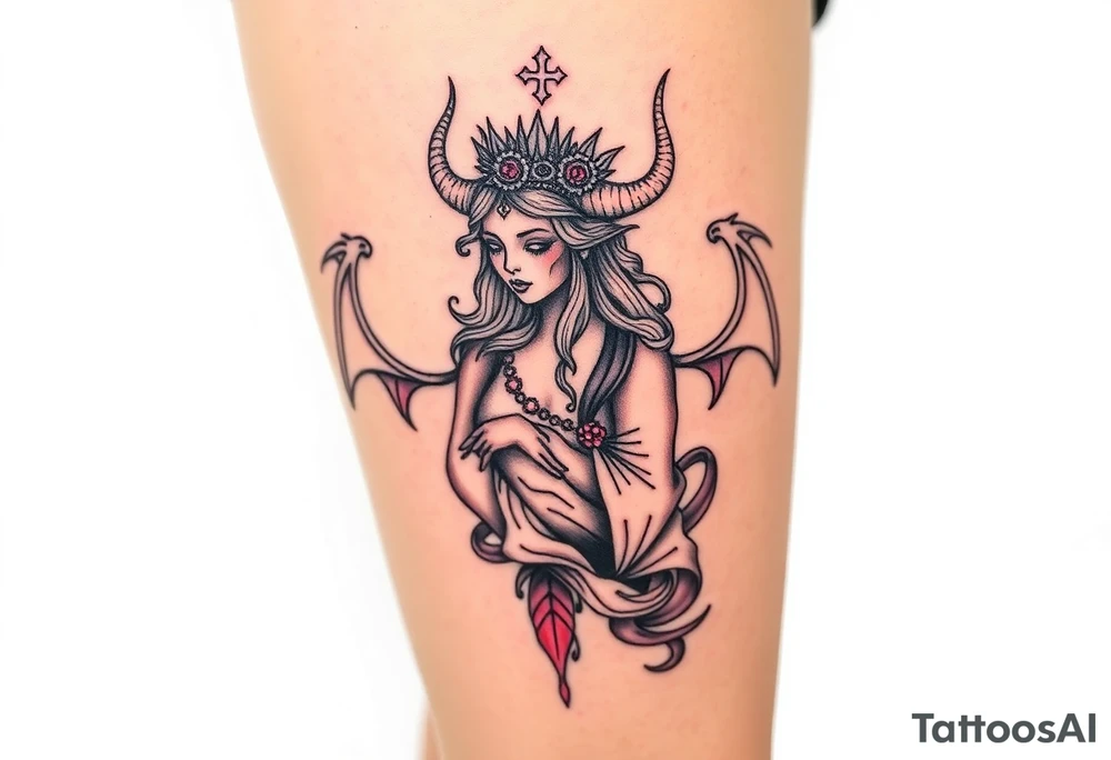 Queen of hell tattoo idea