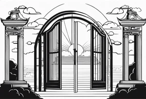 heaven gate vector tattoo idea