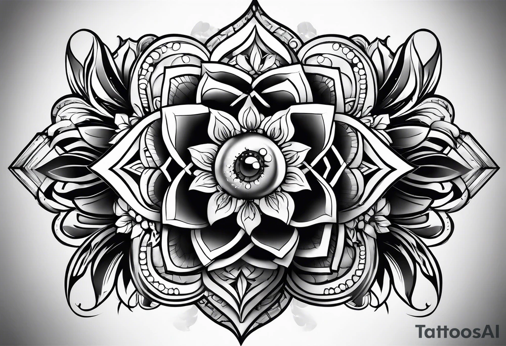Combination of a and d tattoo idea