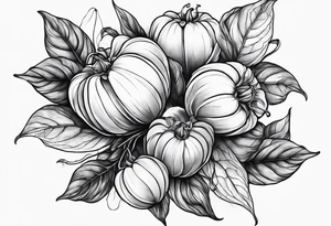 Physalis full arm tattoo idea