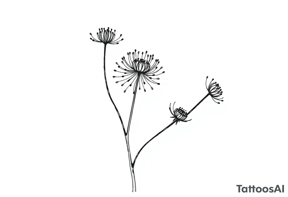 Cirsium vulgare tattoo idea