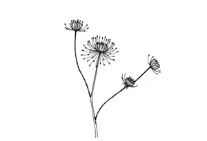 Cirsium vulgare tattoo idea