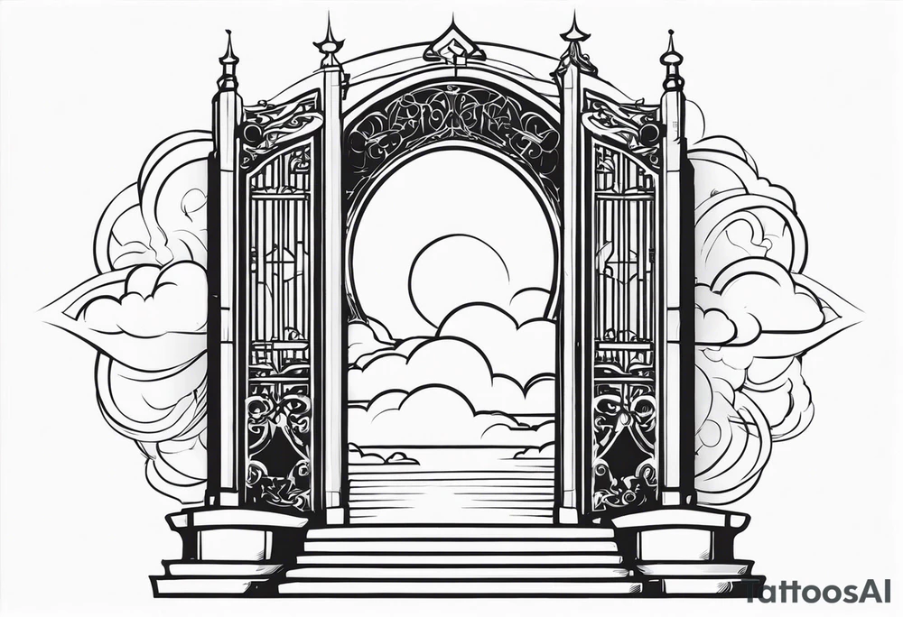 heaven gate vector tattoo idea