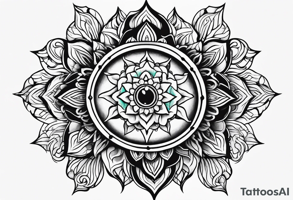 Heart chakra tattoo idea