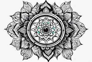 Heart chakra tattoo idea