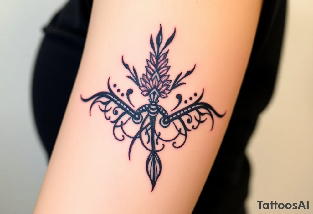 Quotes, paintbrushes, Gladiolus tattoo idea