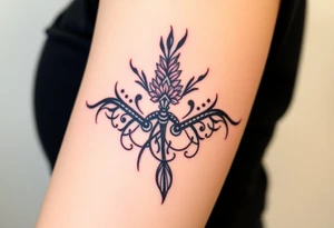 Quotes, paintbrushes, Gladiolus tattoo idea