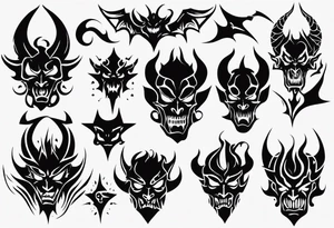 Demon tattoo idea