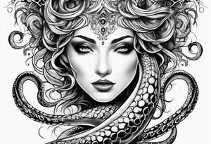 Tentacles starting at wrist and going up arm tattoo idea