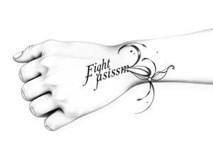 Fight fascism tattoo idea