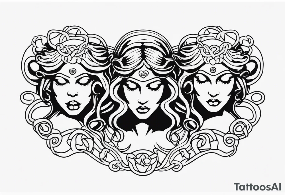 hear no evil, see no evil, speak no evil medusa tattoo idea hear no evil, see no evil, speak no evil medusa tattoo idea