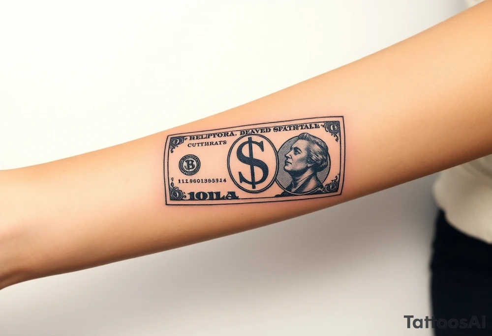 Barber cutthroat money tattoo idea