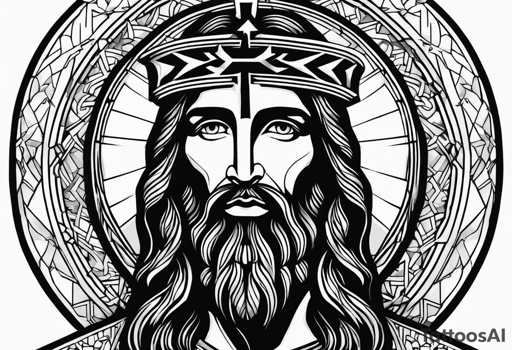 Religious, cross, jesus, powerful tattoo idea