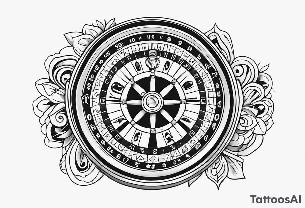 Roulette tattoo idea