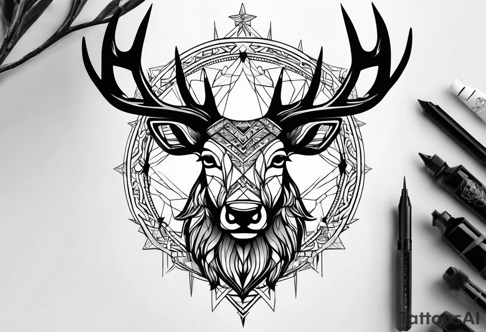 Cerf eiktirnir tattoo idea