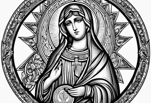 Catholic iconography tattoo idea