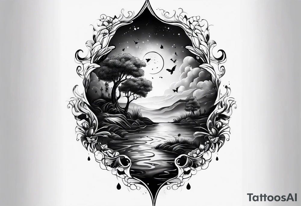 puddle tattoo idea