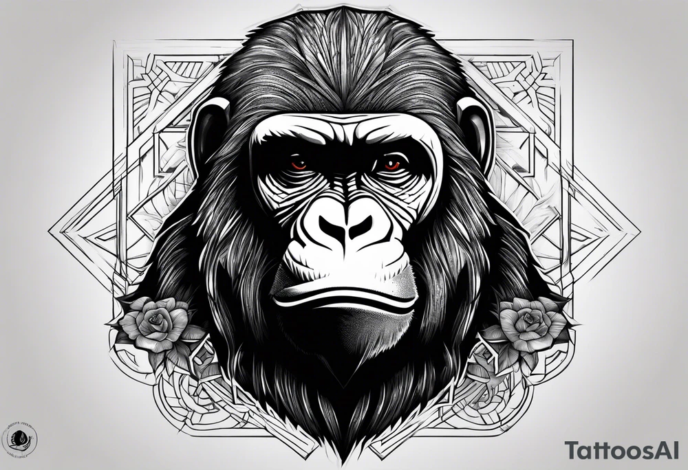 omerta gorilla tattoo idea