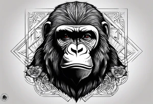 omerta gorilla tattoo idea