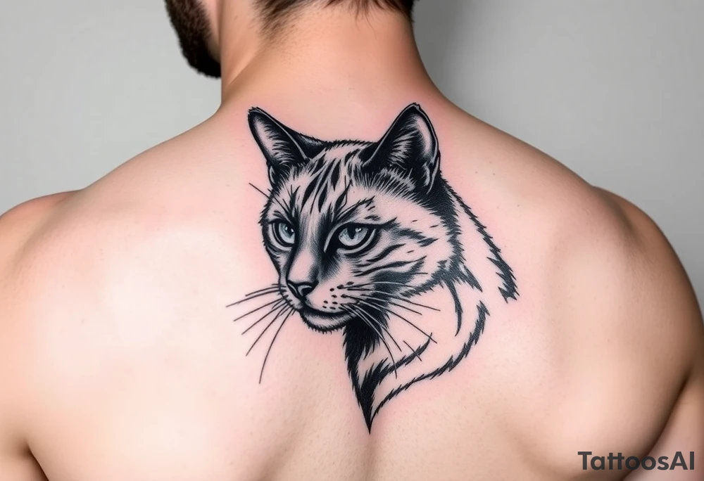 Black Cat tattoo idea