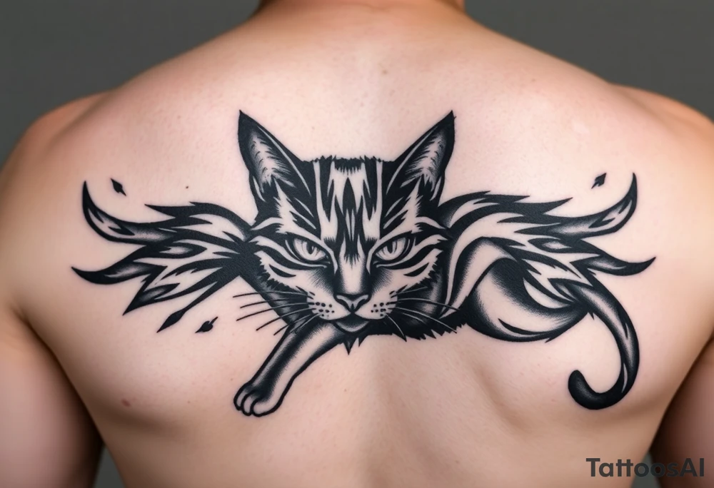 Black Cat tattoo idea