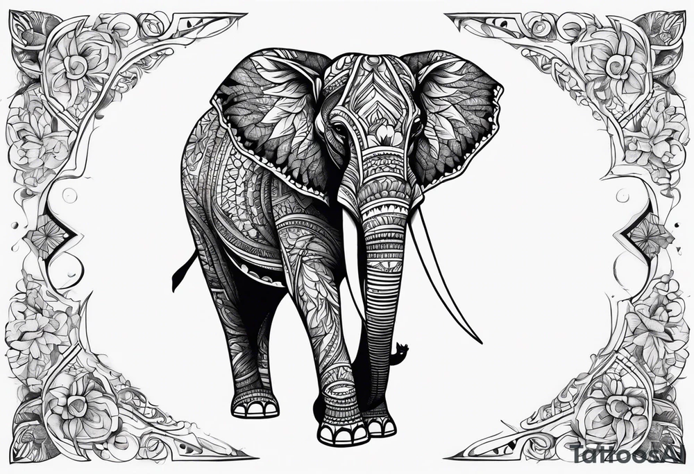 Majestic Elephant tattoo idea