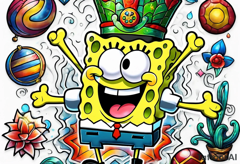 sibling spongebob tattoo ideas tattoo idea