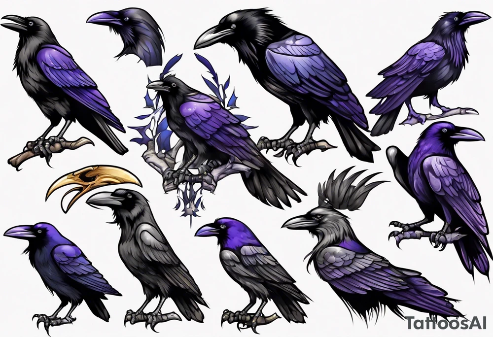 Ravens tattoo idea