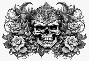Heaven and demons chest tattoo tattoo idea