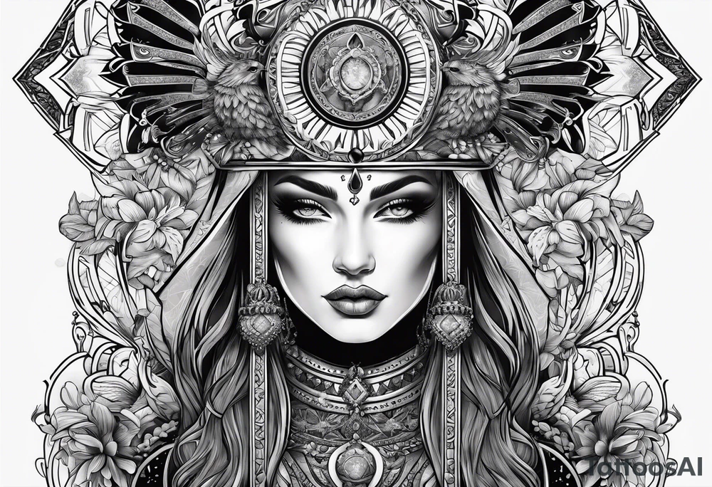 High priestess tarot tattoo idea
