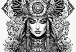 High priestess tarot tattoo idea