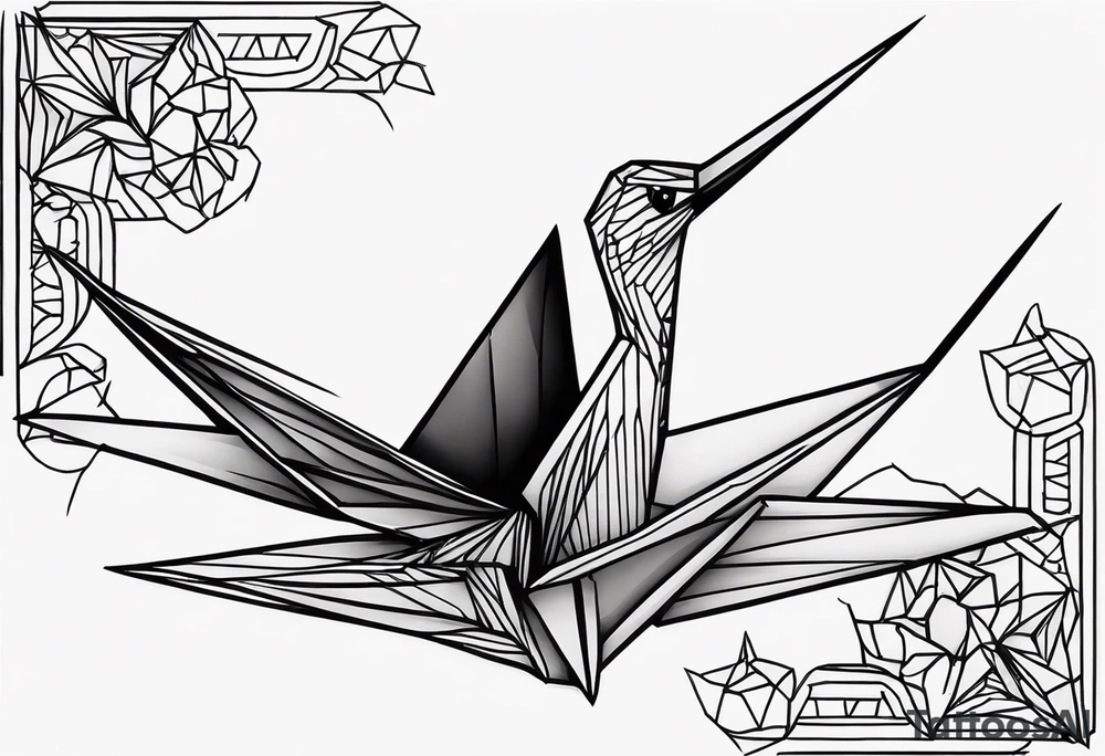 Origami Crane tattoo idea