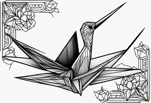 Origami Crane tattoo idea