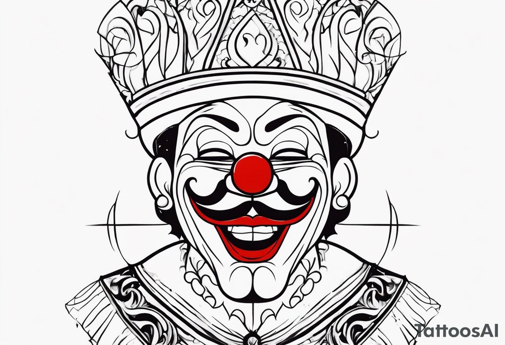 El triste payaso tattoo idea