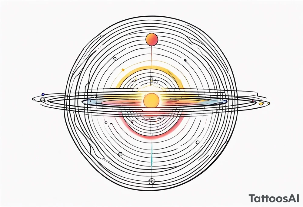 electromagnetic wave, diffraction phenomena, physics tattoo idea electromagnetic wave, diffraction phenomena, physics tattoo idea