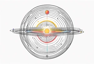 electromagnetic wave, diffraction phenomena, physics tattoo idea