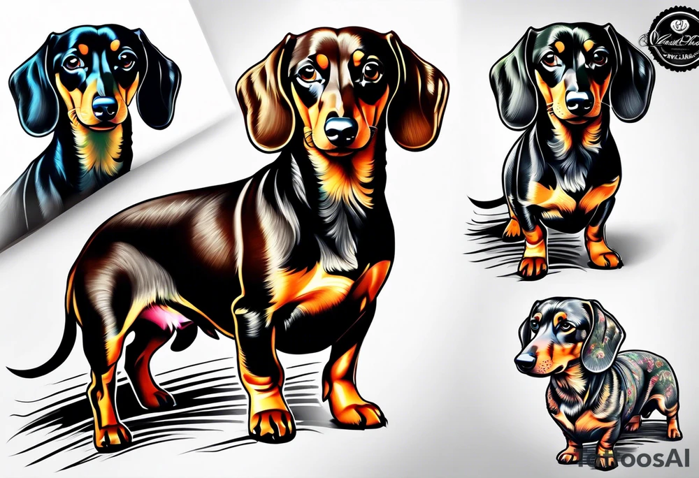 Dachshund tattoo idea