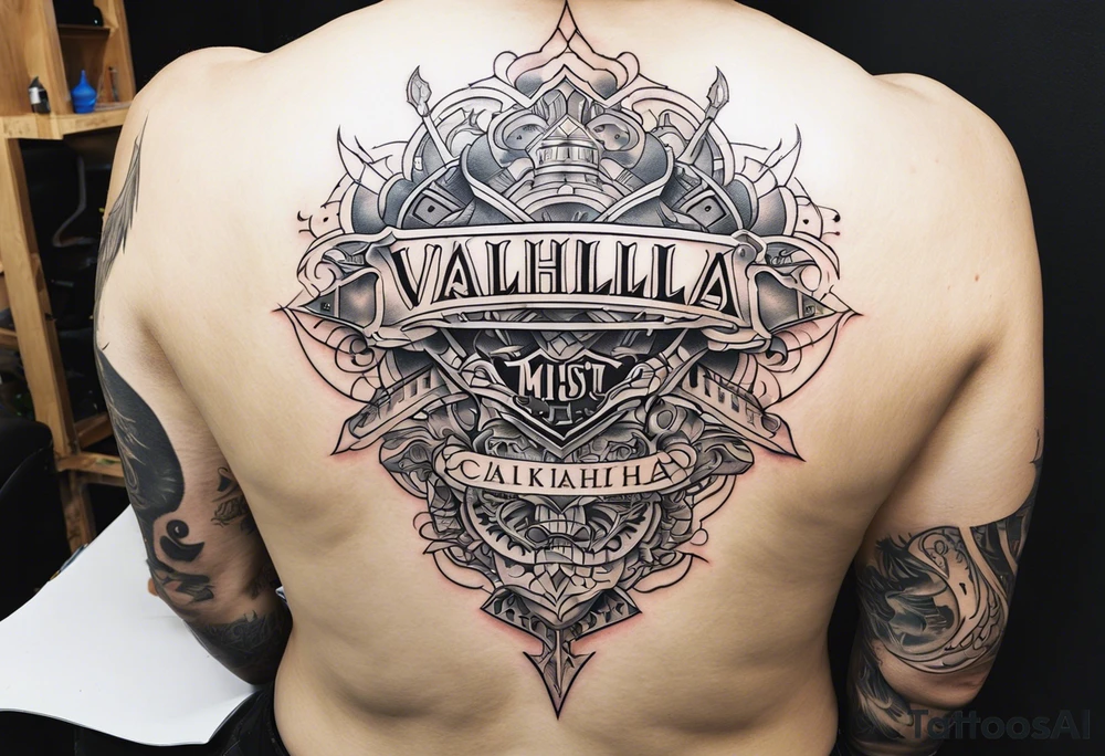 Valhalla mist tattoo idea