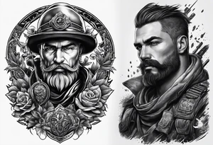 Tattoo showing war tattoo idea