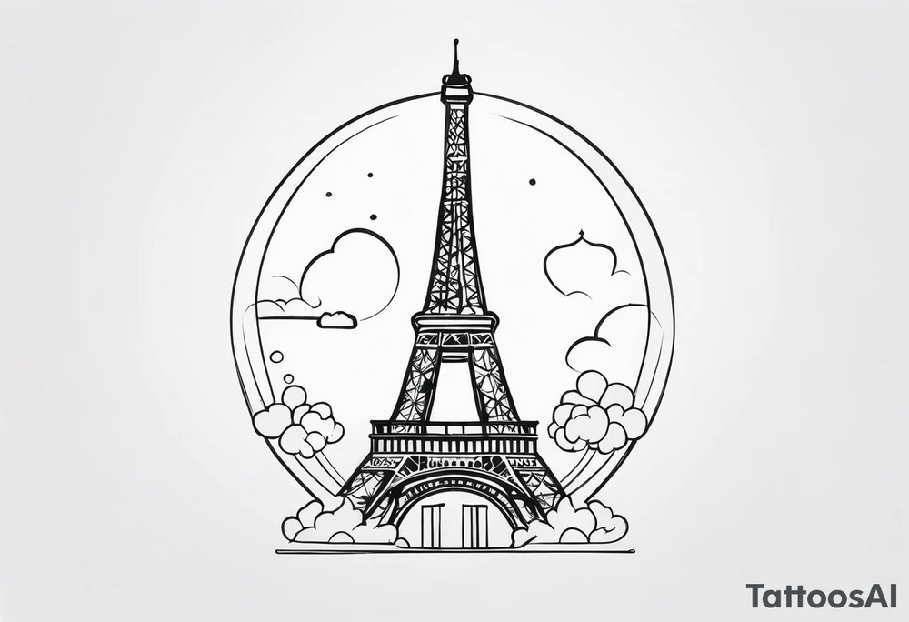 Eiffel  tower tattoo idea