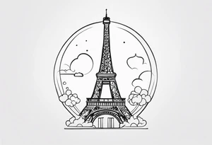 Eiffel  tower tattoo idea