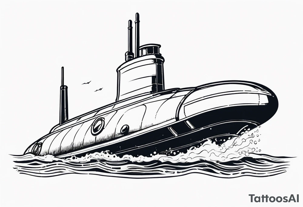fast attack submarine tattoo idea