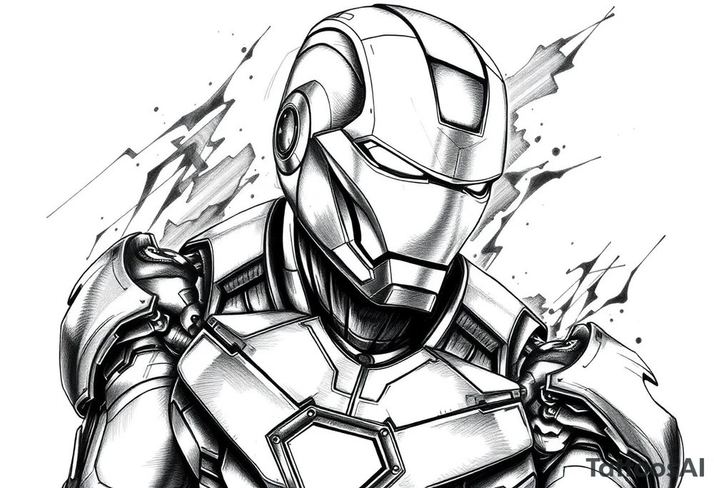 iron man tattoo idea