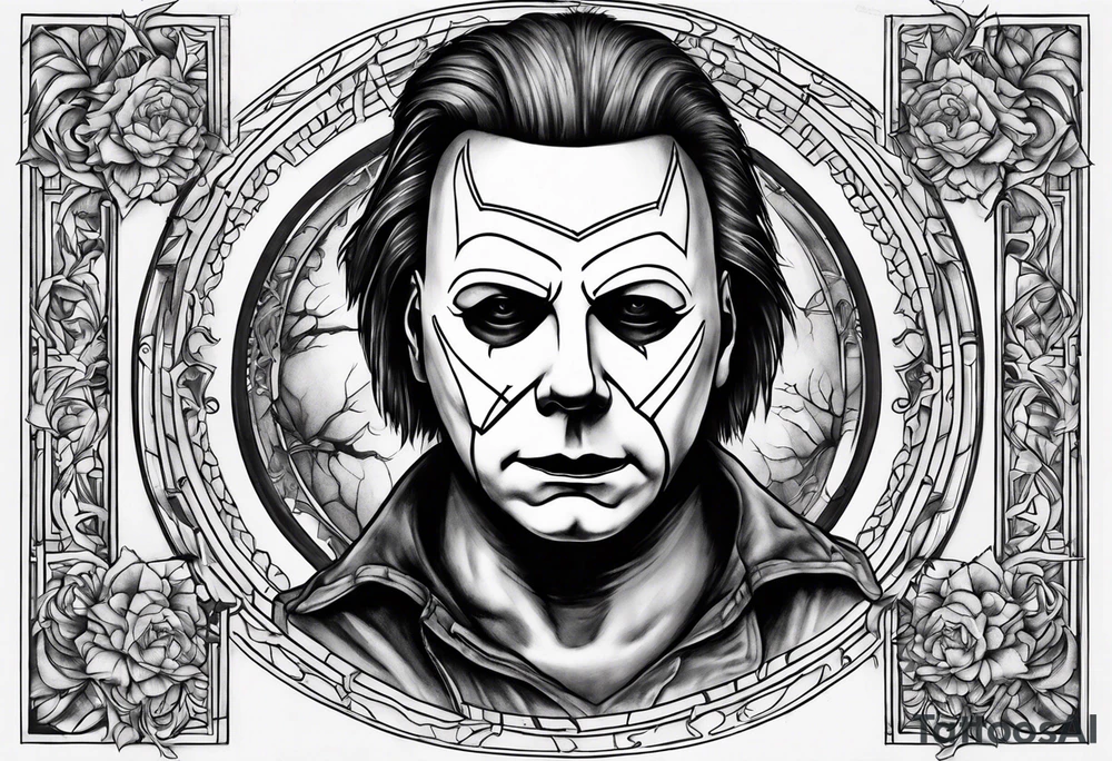 Michael myers spooky tattoo idea