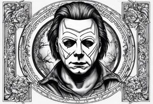 Michael myers spooky tattoo idea