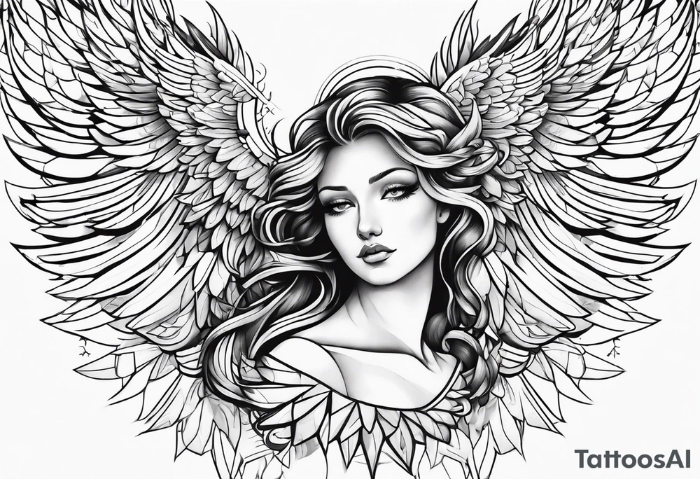 angel tattoo idea