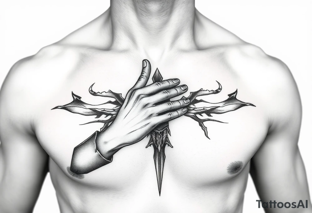 hold in your pain tattoo idea