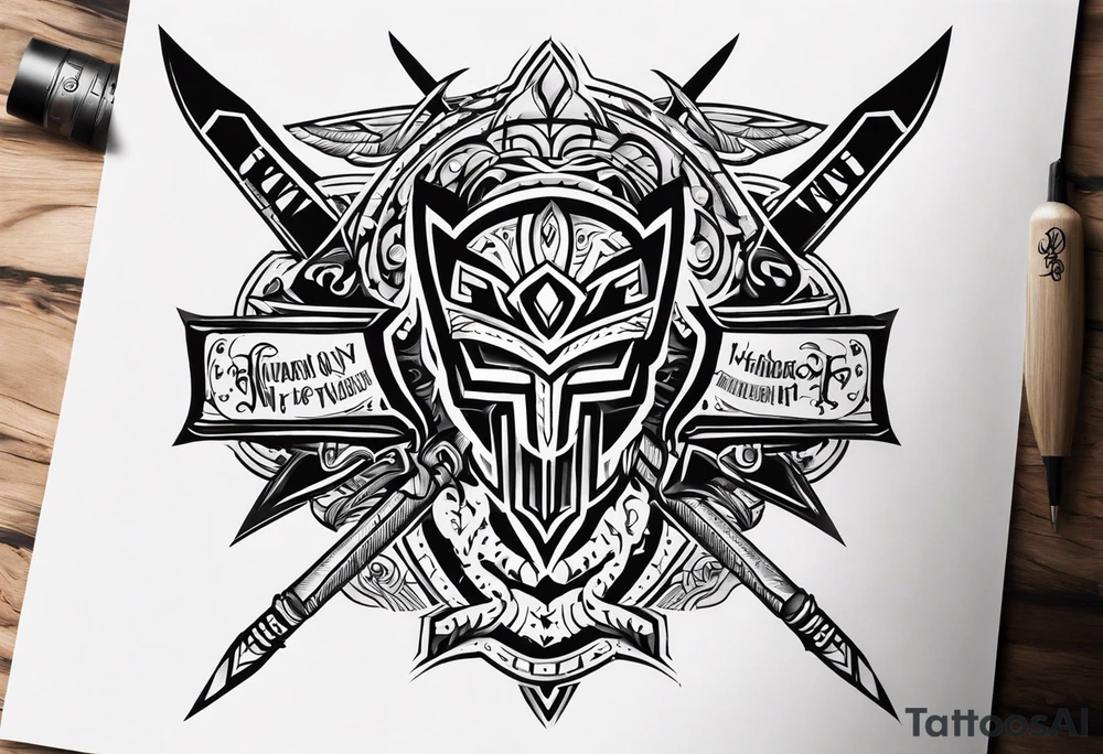Warrior tattoo idea